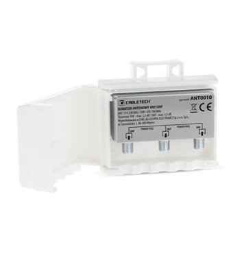 Anténny zlučovač-sumator VHF/UHF power pass