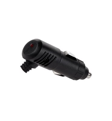 Autokonektor napájací vidlica mini s poistkou a LED
