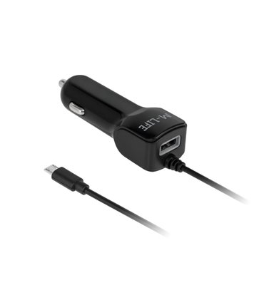 Nabíjačka do auta micro USB+USB 2100 mA M-LIFE