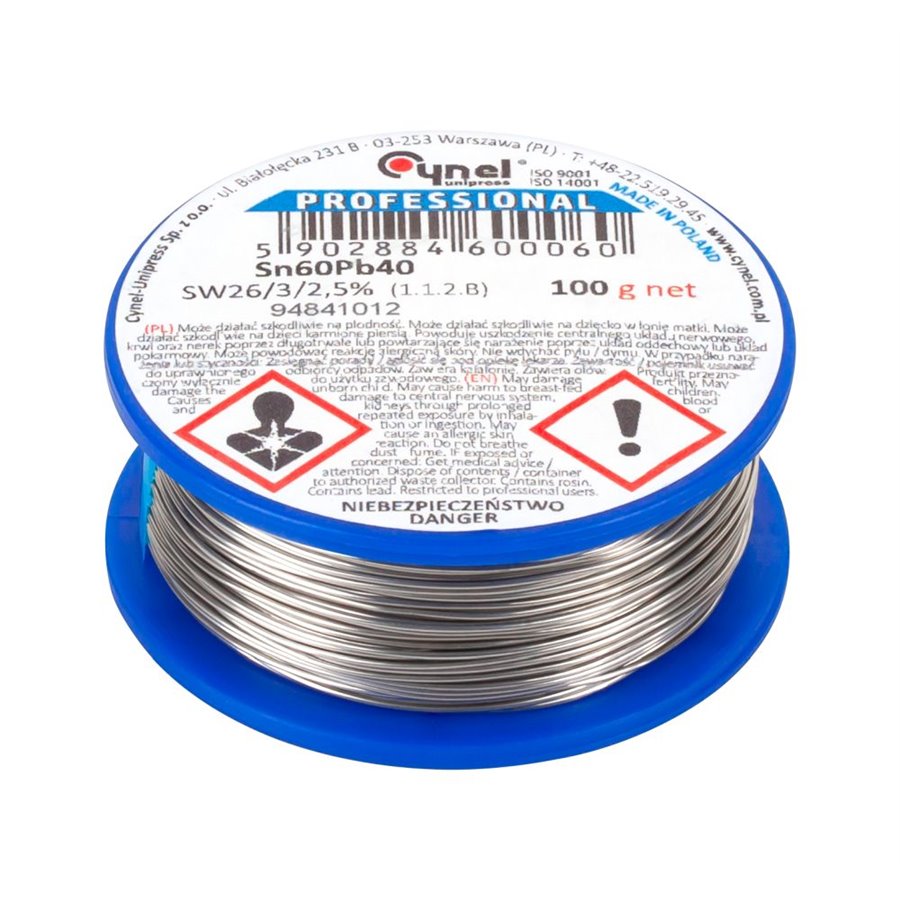 Cín 2,5mm/100g CYNEL