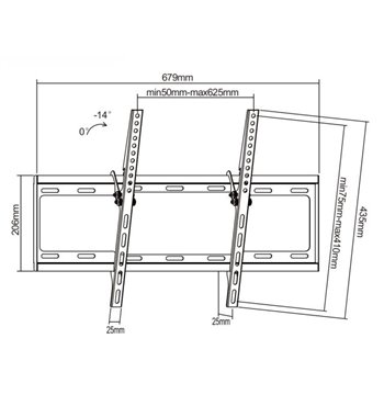 Držiak LED TV 37 - 70" LP34-46T čierny