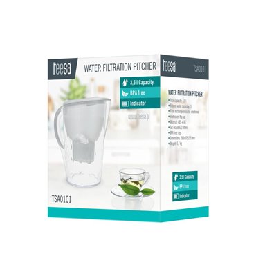 Filtračná kanvica 3,5l biela TEESA