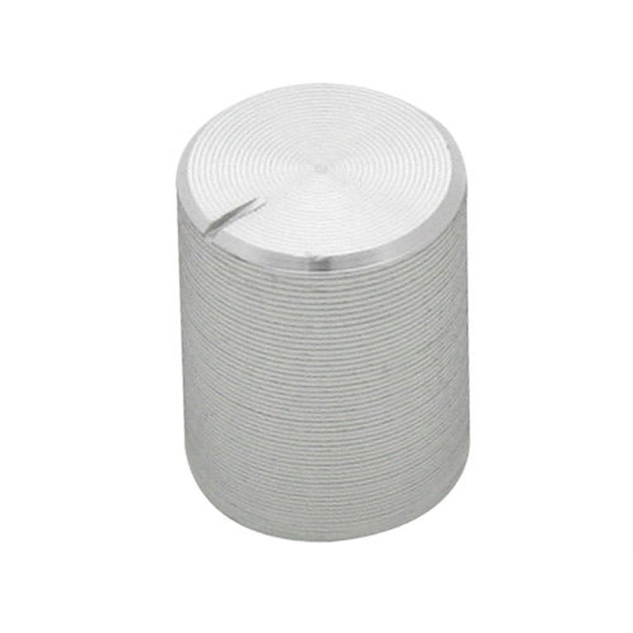 Gombík na potenciometer 6mm strieborný Gombík na potenciometer 6mm strieborný