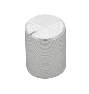 Gombík na potenciometer 6mm strieborný