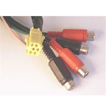 ISO Konektor 6 pin - redukcia 4xRCA
