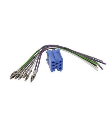 ISO Konektor 8 pin mini modrý + káble