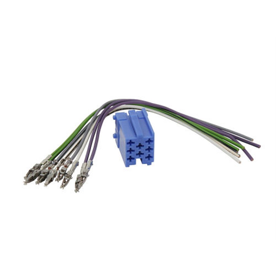 ISO Konektor 8 pin mini modrý + káble