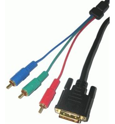 Kábel DVI(24+1) - RCA 3x, 1,8m