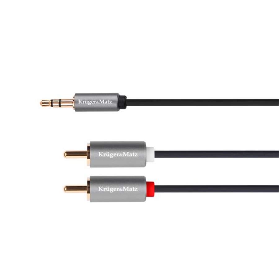 Kábel Jack 3,5mm - RCA 2x, 10m Kruger&Matz Basic