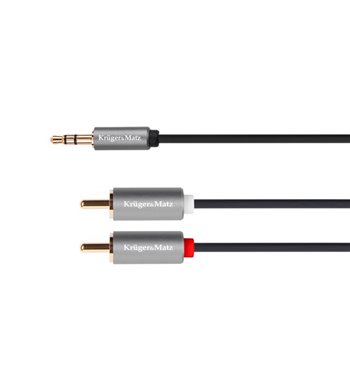 Kábel Jack 3,5mm - RCA 2x, 10m Kruger&Matz Basic
