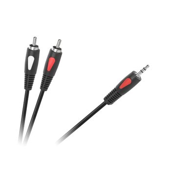 Kábel Jack 3,5mm - RCA 2x, 5m  Eco-line