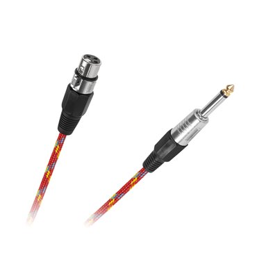 Kábel Jack 6,3mm - XLR zásuvka, 3m