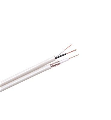 Kábel koaxiálny RG-59 +2x0,5mm, (100m)