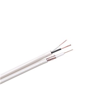 Kábel koaxiálny RG-59 +2x0,5mm, (100m)