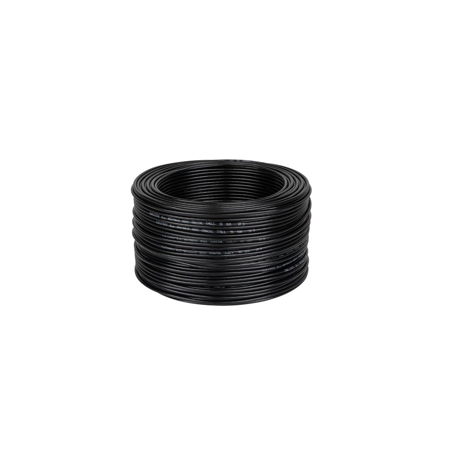 Kábel koaxiálny RG174U-50ohm(Č)-(100m)