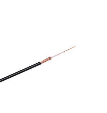 Kábel koaxiálny RG174U-50ohm(Č)-(100m)