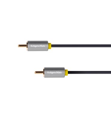 Kábel RCA 1x - RCA 1x, 1,8m Kruger&Matz Basic