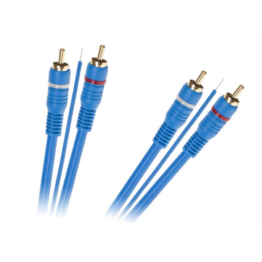 Kábel RCA 2x + RCA 2x + žila, 5m (remote)