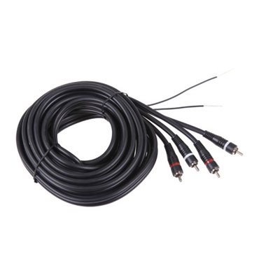 Kábel RCA 2x - RCA 2x + žila, 5m (remote)