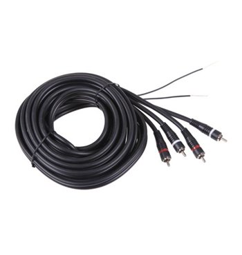 Kábel RCA 2x - RCA 2x + žila, 5m (remote)