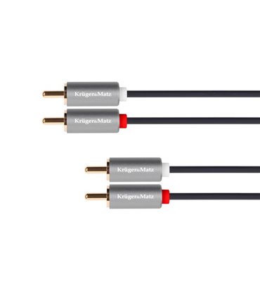 Kábel RCA 2x - RCA 2x, 10m Kruger&Matz Basic