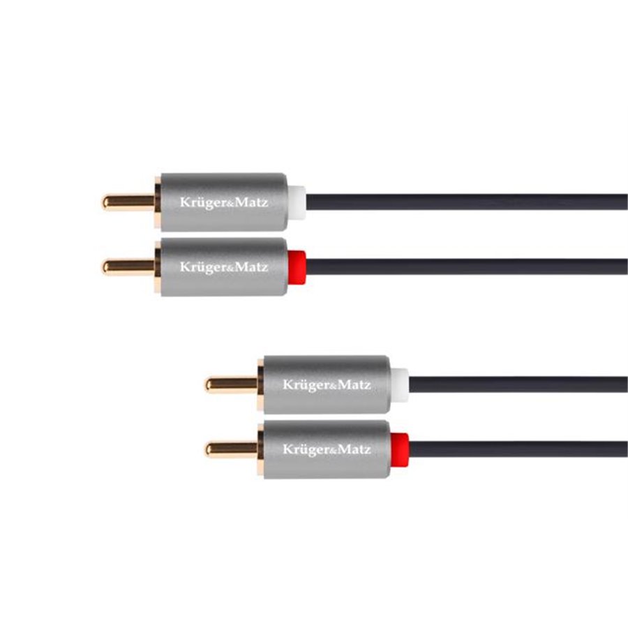 Kábel RCA 2x - RCA 2x, 10m Kruger&Matz Basic
