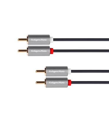 Kábel RCA 2x - RCA 2x, 1m Kruger&Matz Basic