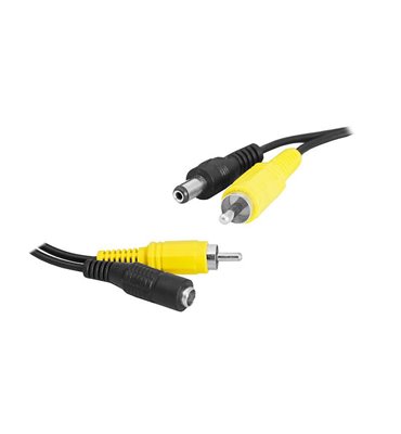 Kábel RCA+DC zásuvka - RCA+DC zástrčka 15m