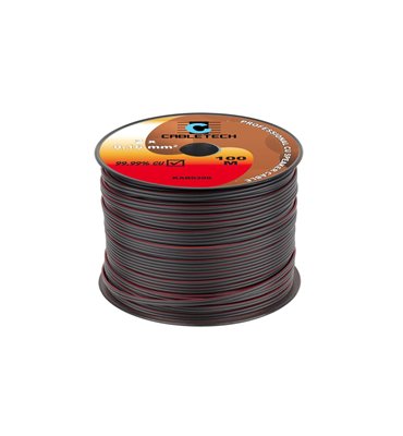 Kábel REPRO. 2x 0,16mm čierny CU(100m)