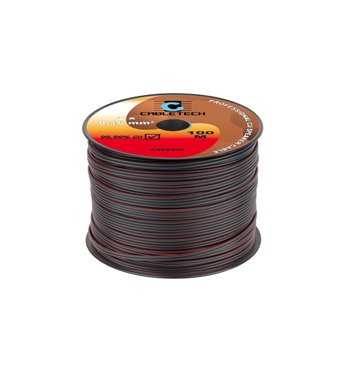 Kábel REPRO. 2x 0,16mm čierny CU(100m)