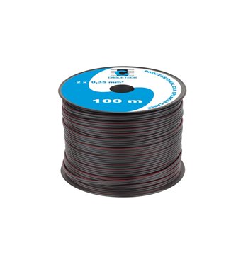 Kábel REPRO. 2x 0,35mm CCA čierny(100m)