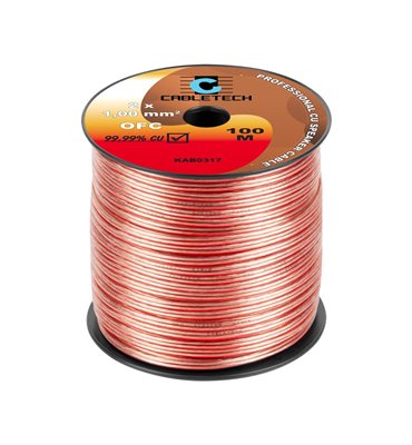 Kábel REPRO. 2x 1,0mm OFC-CU(100m)