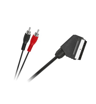 Kábel SCART - RCA 2x, 3m
