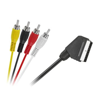 Kábel SCART - RCA 4x, 1,5m
