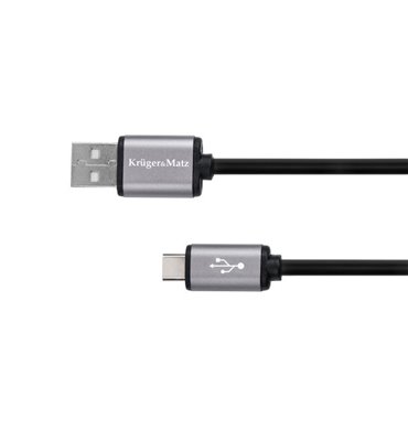 Kábel USB - USB typ C 1m Kruger&Matz Basic