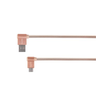 Kábel USB - USB typ C rohový 1m 3A Kruger&Matz