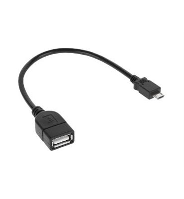 Kábel USB A (zásuvka) - micro USB, 20cm