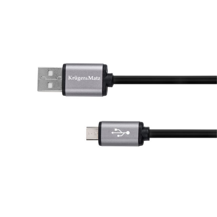 Kábel USB A - micro USB 1m Kruger&Matz Basic
