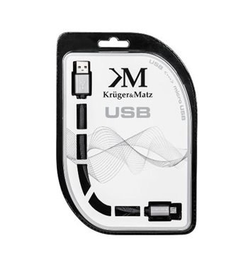 Kábel USB A - micro USB OTG 0,2m Kruger&Matz