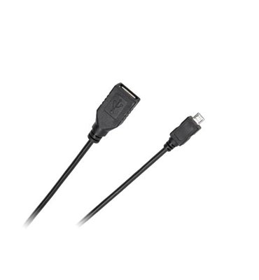 Kábel USB A(zásuvka)-micro USB 0,2m cabletech standard