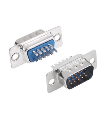 Konektor D-Sub, 15PIN, kolik na kábel, VGA, SVGA, XGA