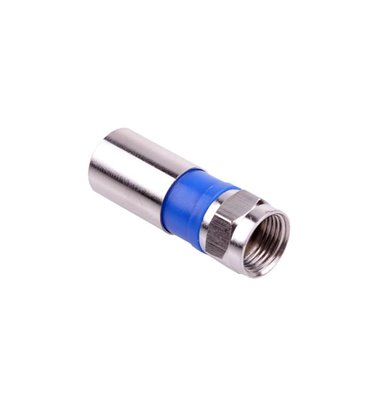 Konektor F RG6U (6,8mm) kompresný s gum.