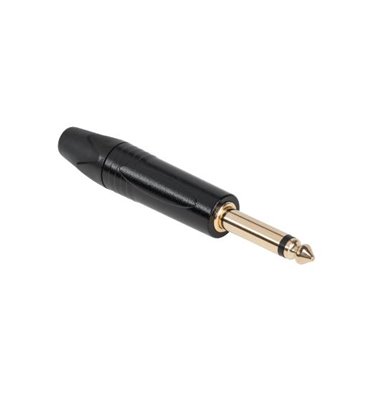 Konektor Jack 6,3mm HQ mono čierny