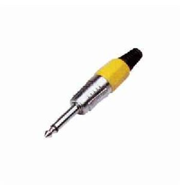 Konektor Jack 6,3mm HQ mono žltý