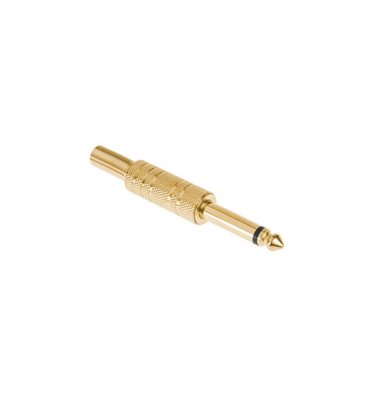 Konektor Jack 6,3mm mono pozlatený