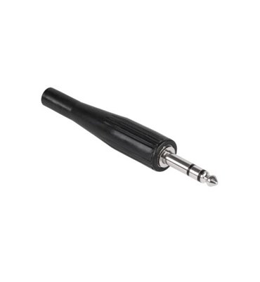 Konektor Jack 6,3mm stereo čierny