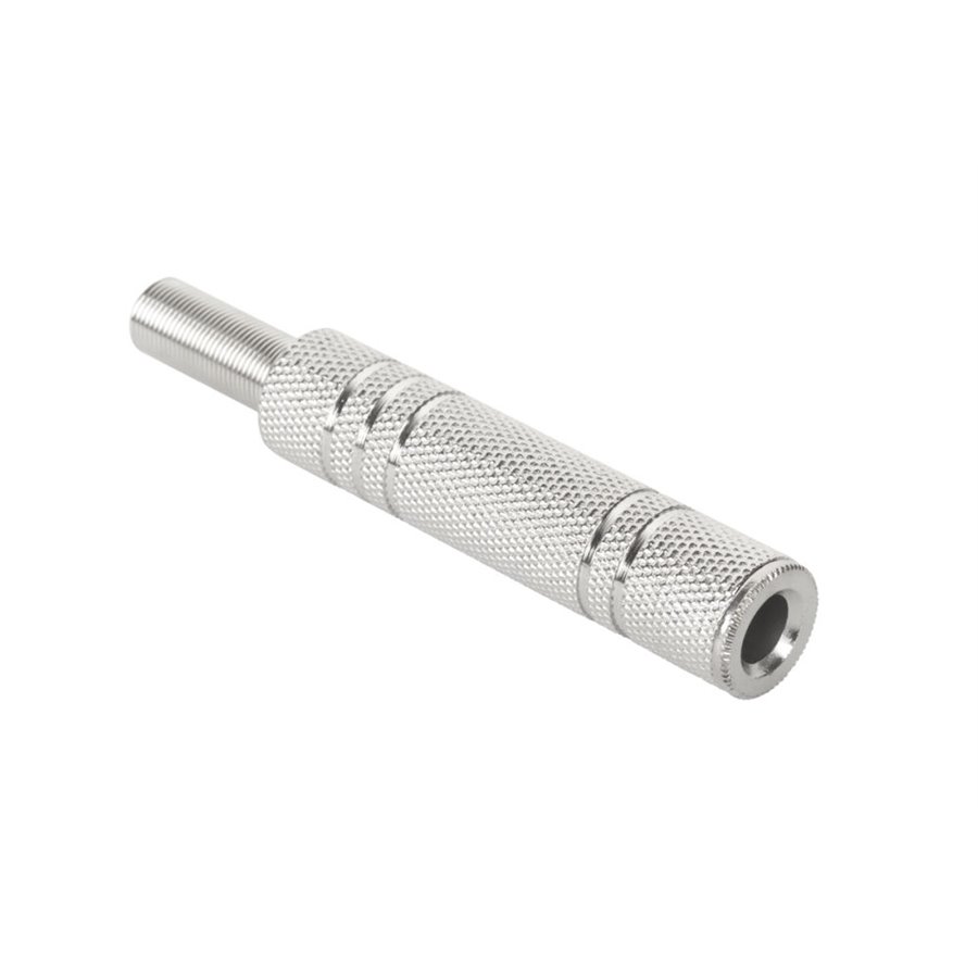 Konektor Jack 6,3mm zásuv. stereo kov
