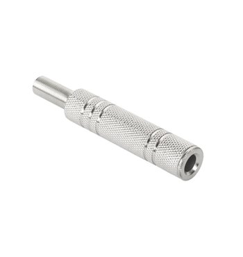 Konektor Jack 6,3mm zásuv. stereo kov