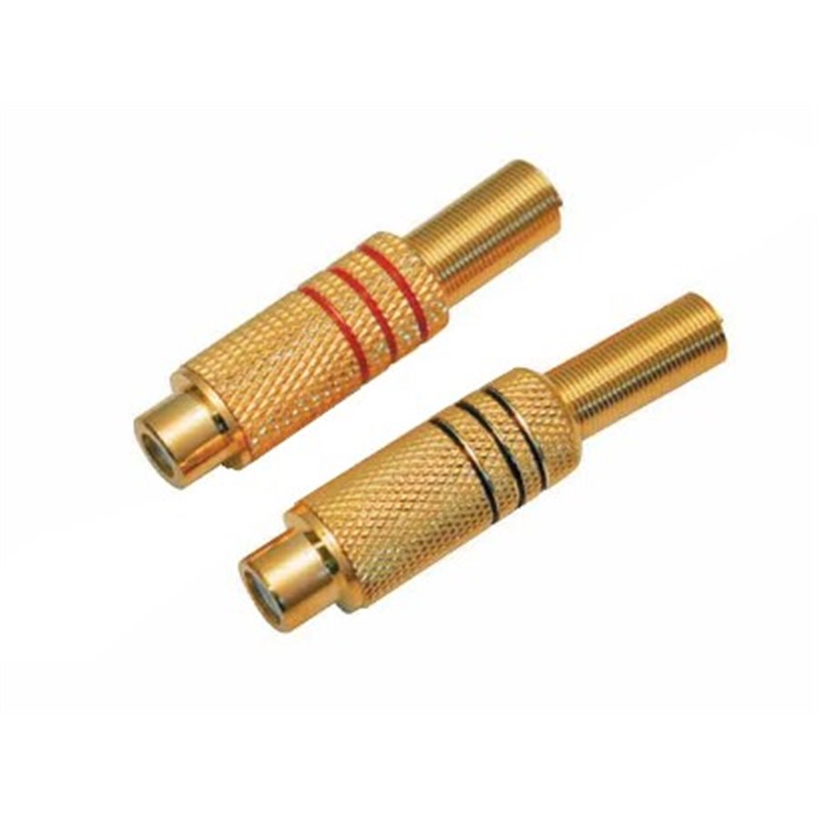 Konektor RCA zásuv. pozl. 3 pásiky