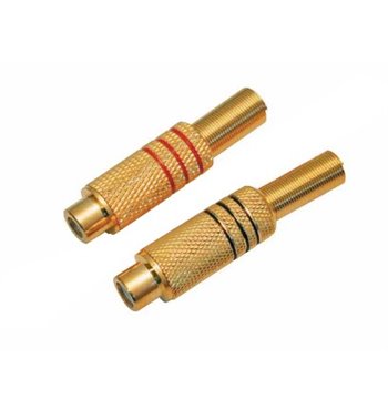 Konektor RCA zásuv. pozl. 3 pásiky